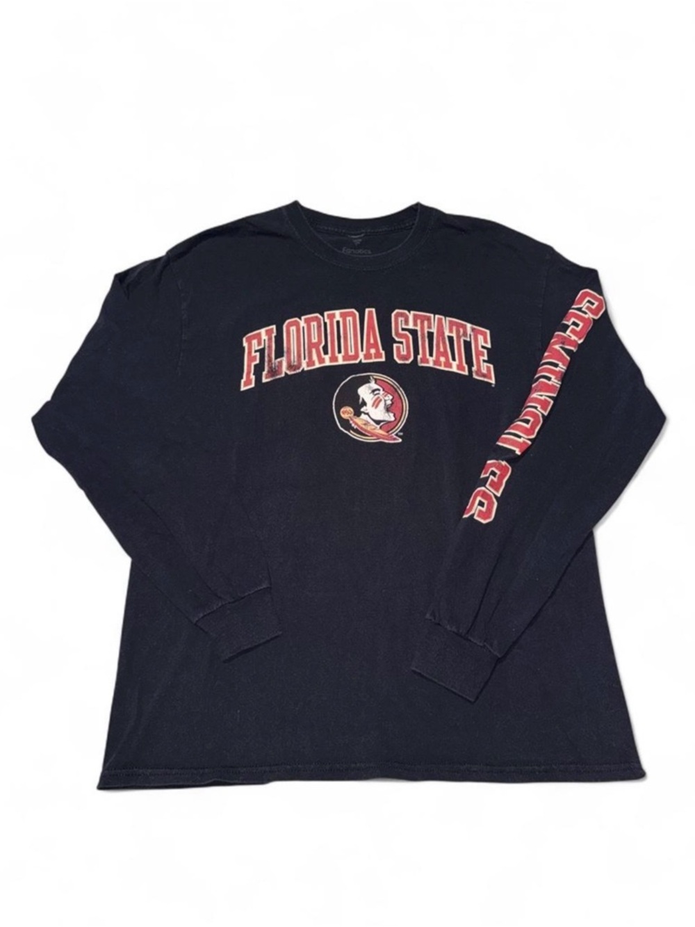 Fanatics Black Florida State Long Sleeve Tee with Garnet and Gold Logo